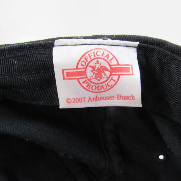 Bud Light Budweiser Pick Your Pleasure Emb Logo Men Black Adj Strap Back Cap Hat - Picture 8 of 8